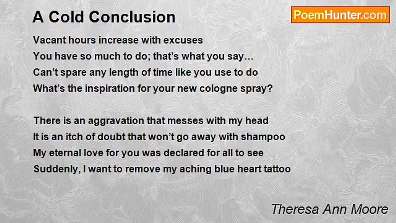 Theresa Ann Moore - A Cold Conclusion