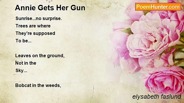 elysabeth faslund - Annie Gets Her Gun