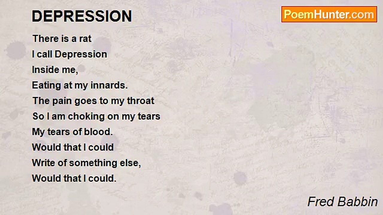 Fred Babbin - DEPRESSION