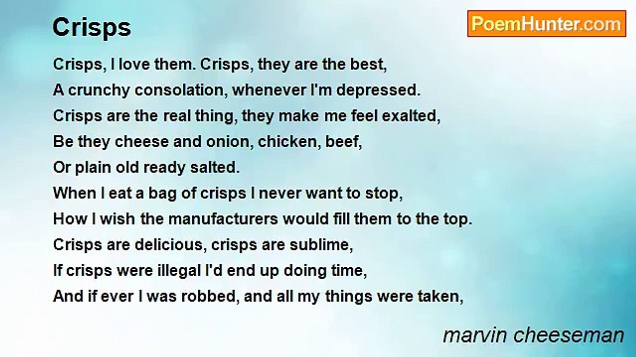 marvin cheeseman - Crisps