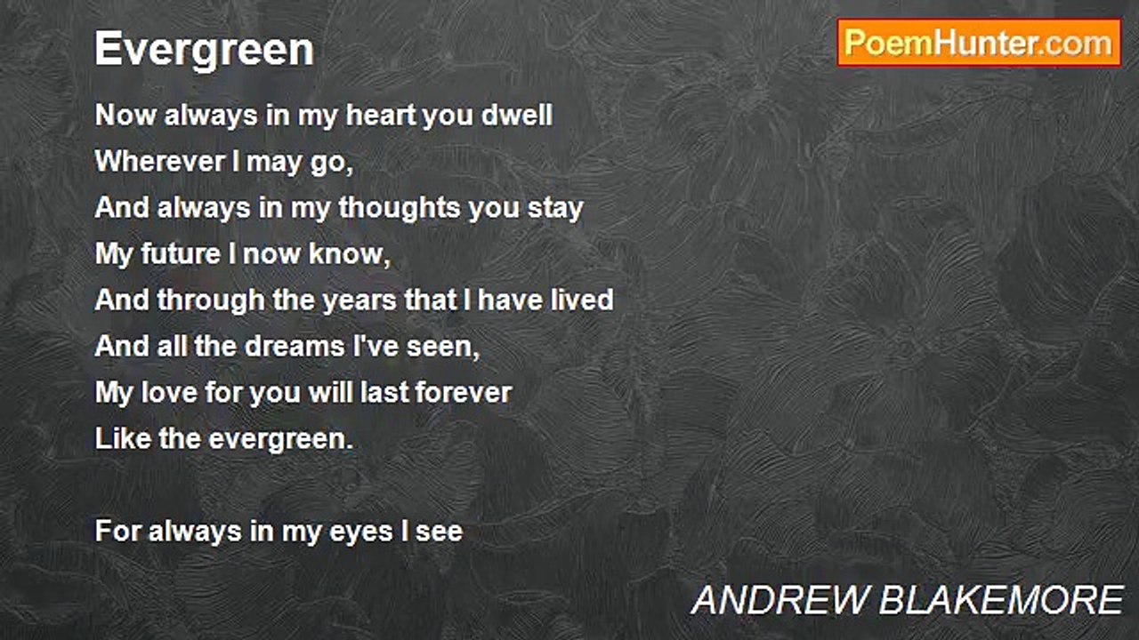 ANDREW BLAKEMORE - Evergreen