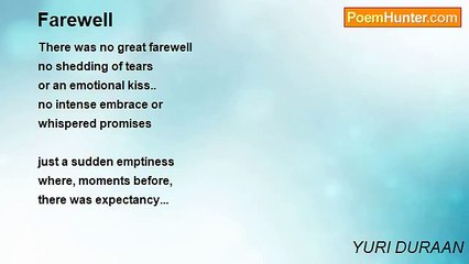 YURI DURAAN - Farewell