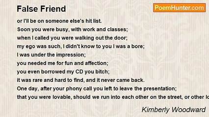 Kimberly Woodward - False Friend