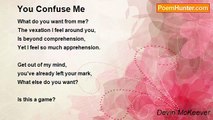 Devin McKeever - You Confuse Me