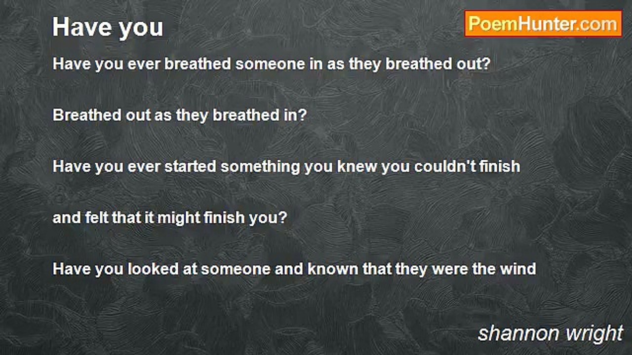 shannon wright - Have you