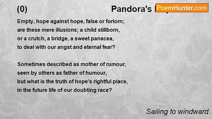 Sailing to windward - (0)                                    Pandora's Hope