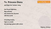Nancy Ames - To  Princess Diana