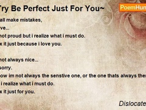 Dislocated Heart - ~Try Be Perfect Just For You~