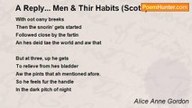 Alice Anne Gordon - A Reply... Men & Thir Habits (Scots)