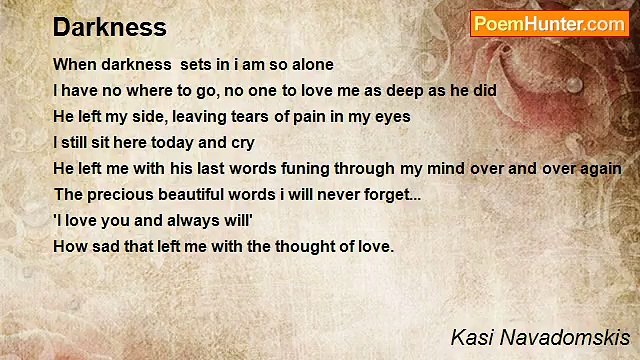 Kasi Navadomskis - Darkness