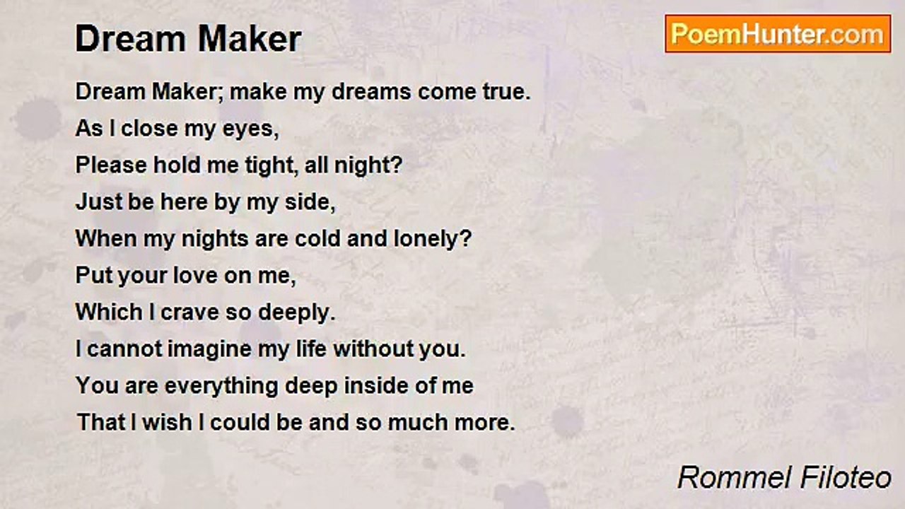 Rommel Filoteo - Dream Maker