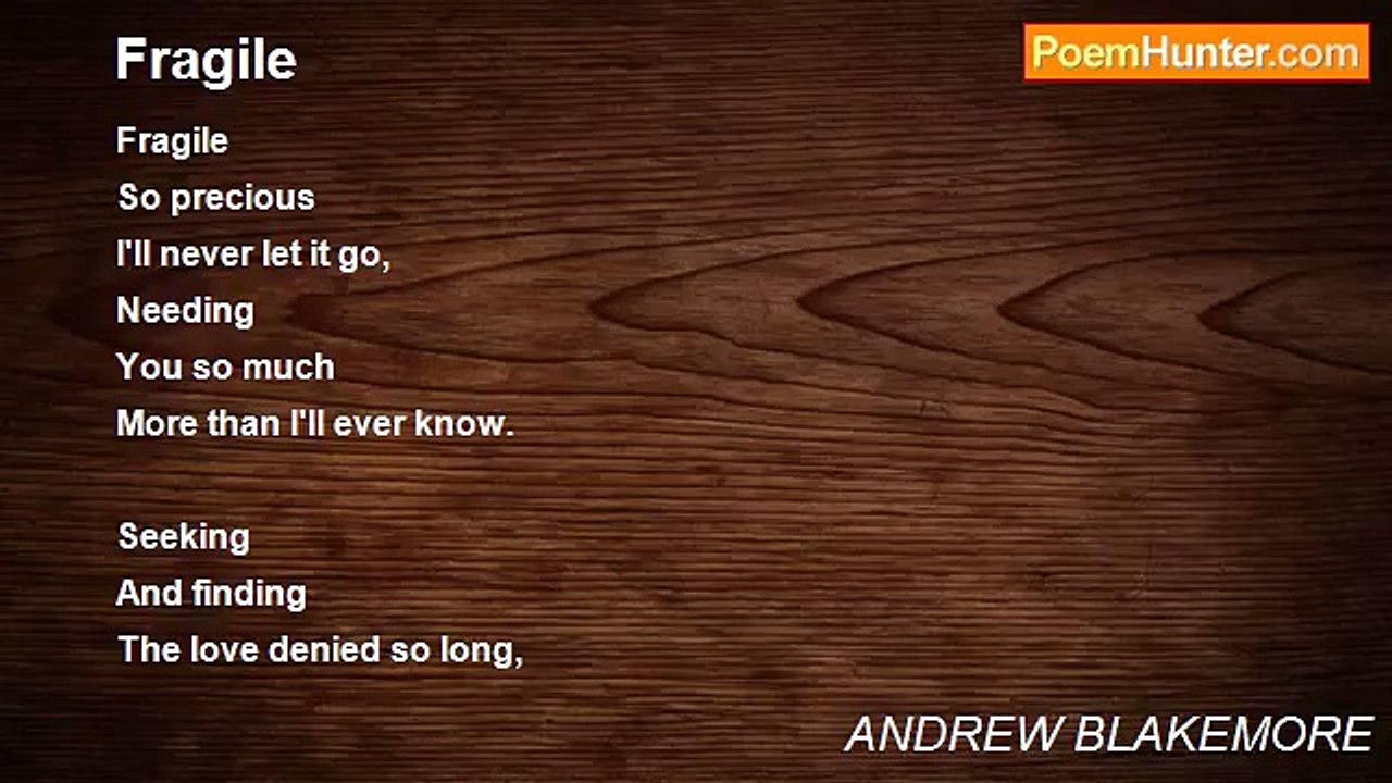 ANDREW BLAKEMORE - Fragile