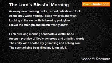 Kenneth Romano - The Lord's Blissful Morning