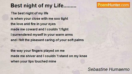 Sebastine Humaemo - Best night of my Life.........