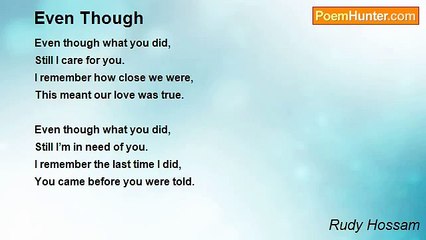 Rudy Hossam - Even Though