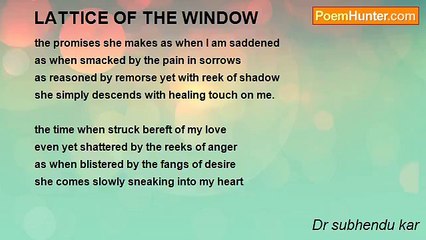 Dr subhendu kar - LATTICE OF THE WINDOW