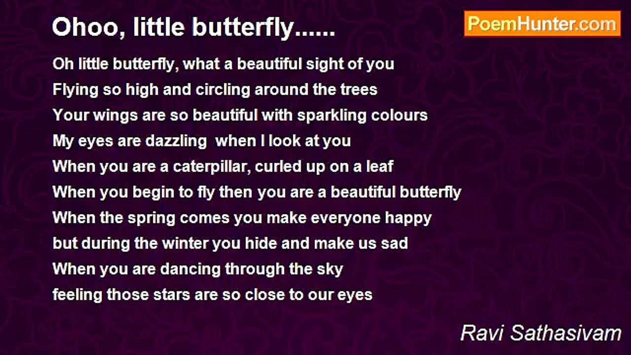Ravi Sathasivam - Ohoo, little butterfly......