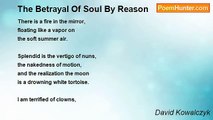 David Kowalczyk - The Betrayal Of Soul By Reason