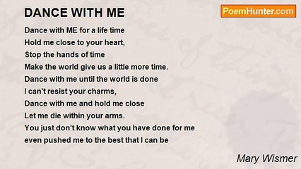 Mary Wismer - DANCE WITH ME