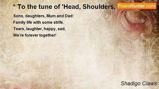 Shadigo Claws - * To the tune of 'Head, Shoulders, Knees and Toes' *