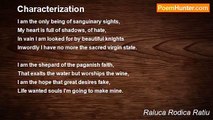 Raluca Rodica Ratiu - Characterization