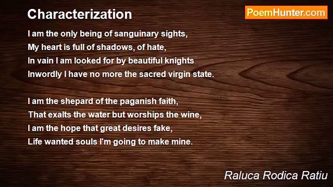 Raluca Rodica Ratiu - Characterization