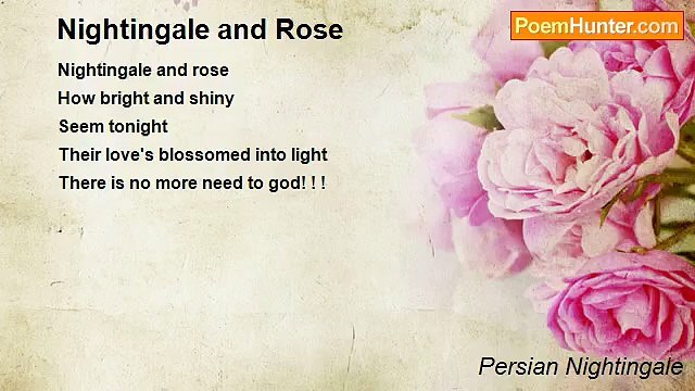 Persian Nightingale - Nightingale and Rose