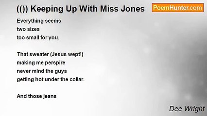 Dee Wright - (()) Keeping Up With Miss Jones