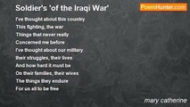 mary catherine - Soldier's 'of the Iraqi War'