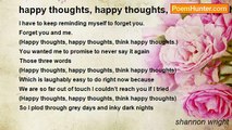 shannon wright - happy thoughts, happy thoughts, think happy thoughts