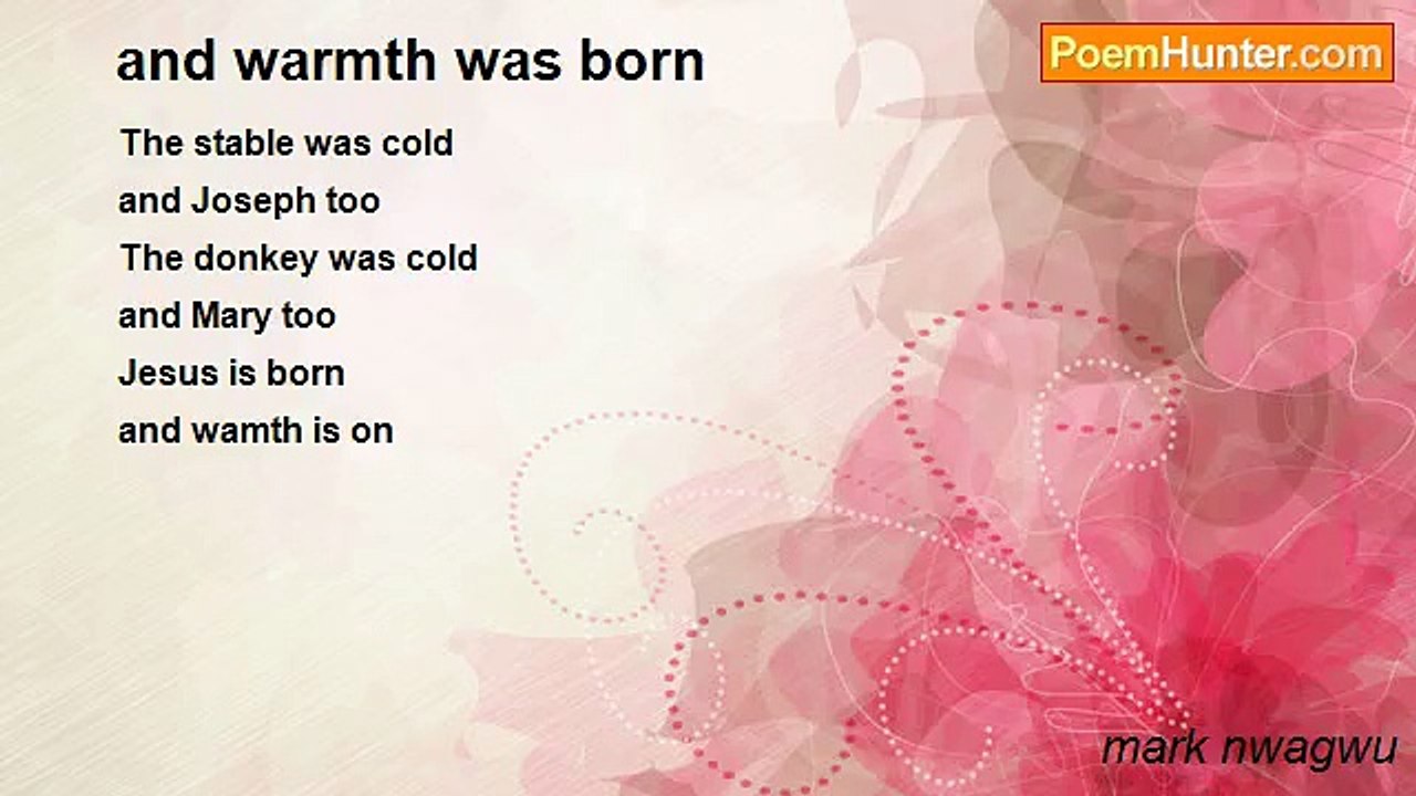 mark nwagwu - and warmth was born