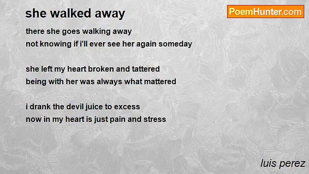 luis perez - she walked away