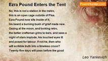 Leo Yankevich - Ezra Pound Enters the Tent