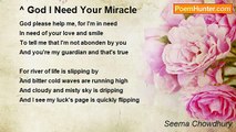 Seema Chowdhury - God I Need Your Miracle