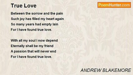 ANDREW BLAKEMORE - True Love