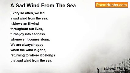David Harris - A Sad Wind From The Sea