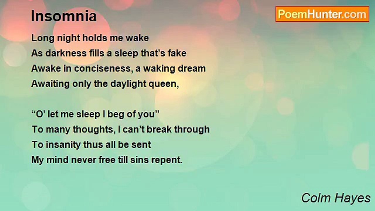 Colm Hayes - Insomnia