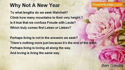 Ben Gieske - Why Not A New Year