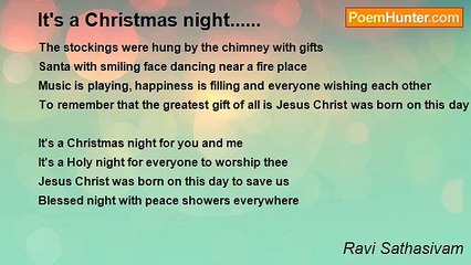Ravi Sathasivam - It's a Christmas night......