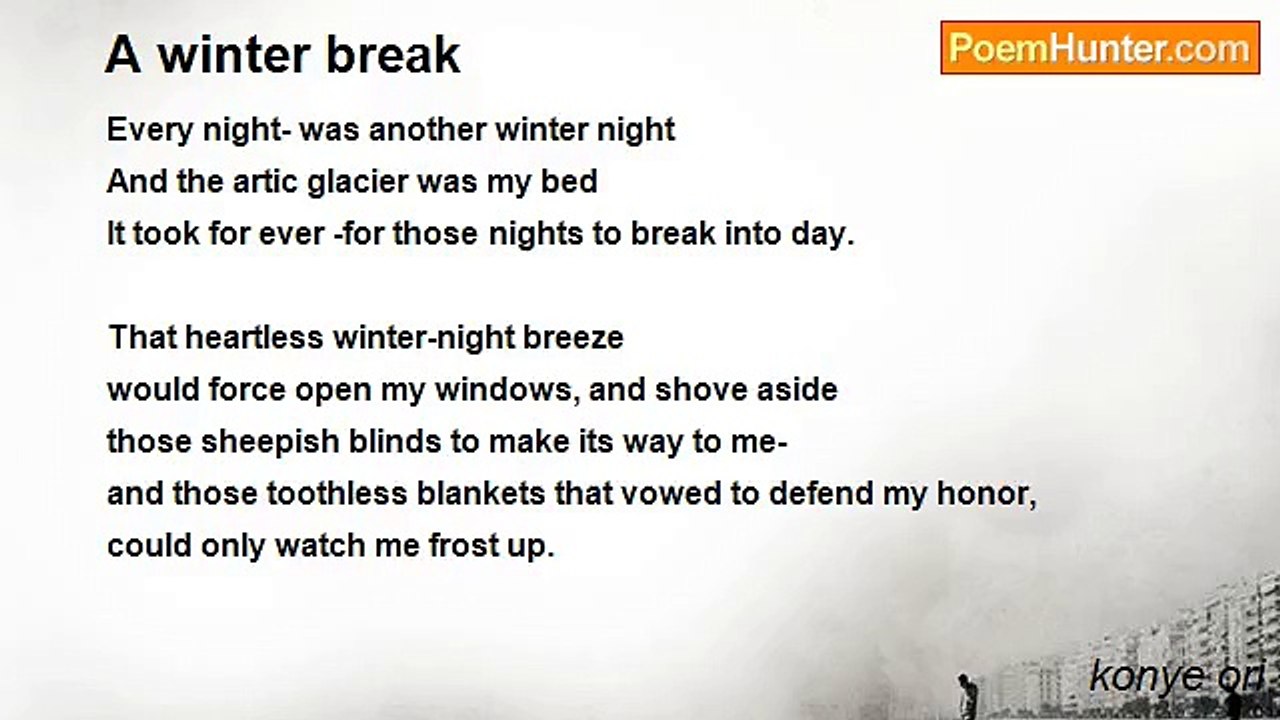 konye ori - A winter break