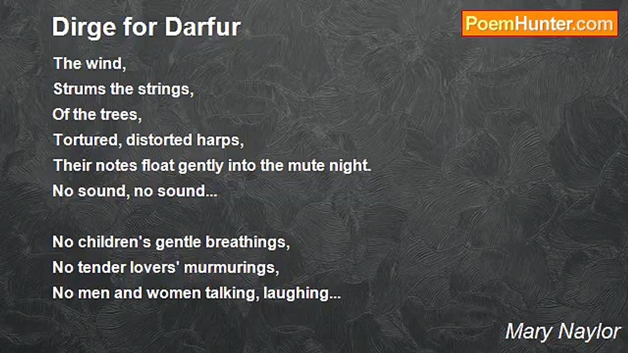 Mary Naylor - Dirge for Darfur