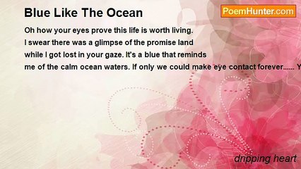 dripping heart - Blue Like The Ocean