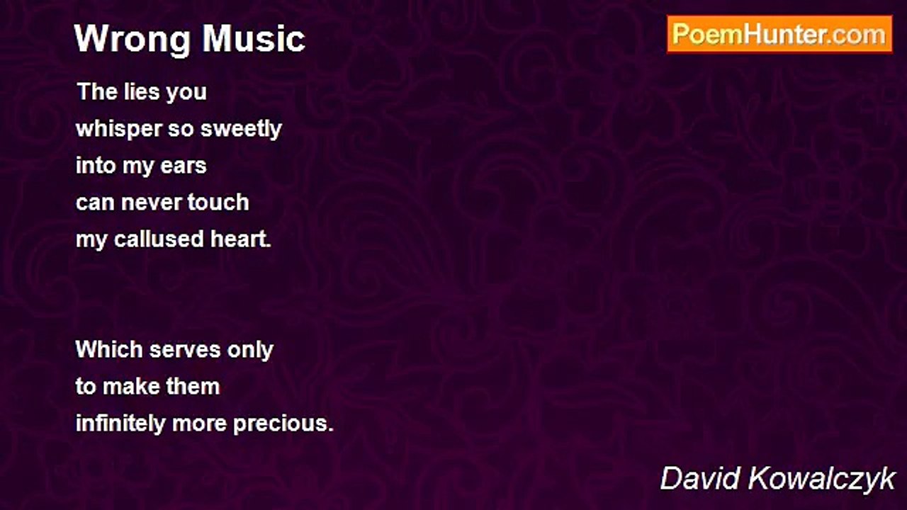 David Kowalczyk - Wrong Music