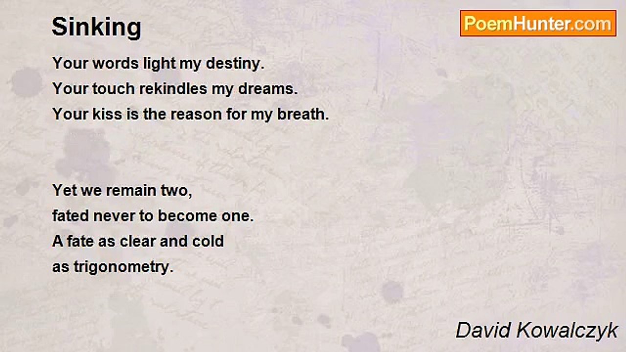 David Kowalczyk - Sinking