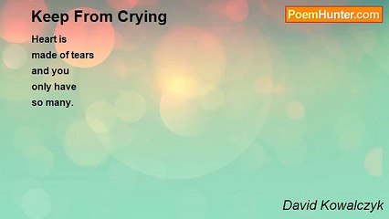 David Kowalczyk - Keep From Crying