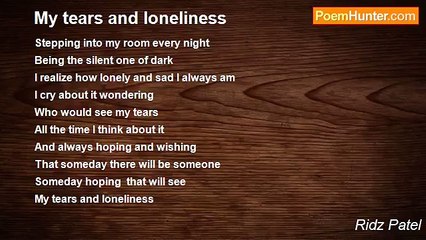 Ridz Patel - My tears and loneliness