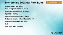 Ted Sheridan - Interpreting Dreams/ Pork Butts