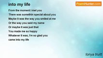 tonya truitt - into my life