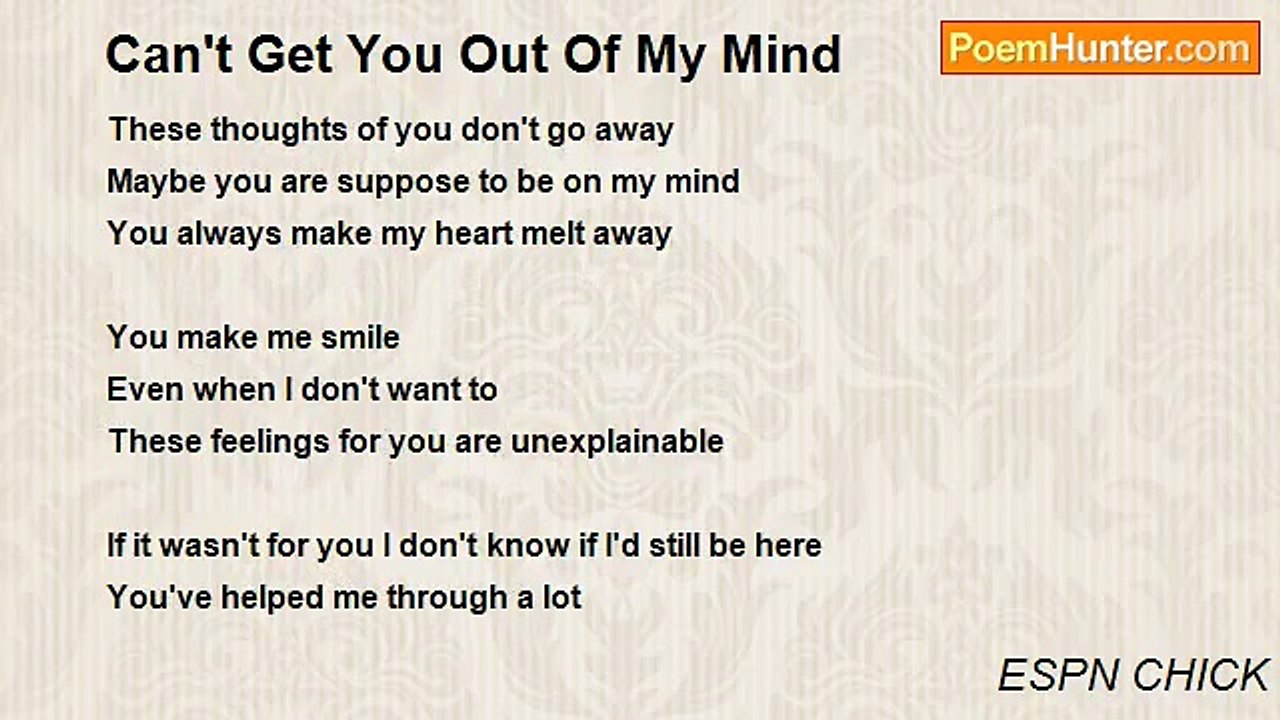 ESPN CHICK - Can't Get You Out Of My Mind