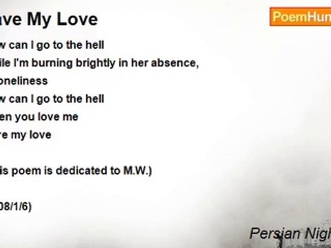 Persian Nightingale - Save My Love